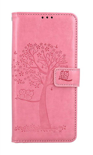 TopQ Xiaomi Redmi Note 13 Pro booklet Pink tree owls 127758 - Phone Case - Main image