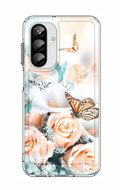 TopQ Cover Image Samsung A26 5G hard Rose with butterfly 138322 - Phone Cover