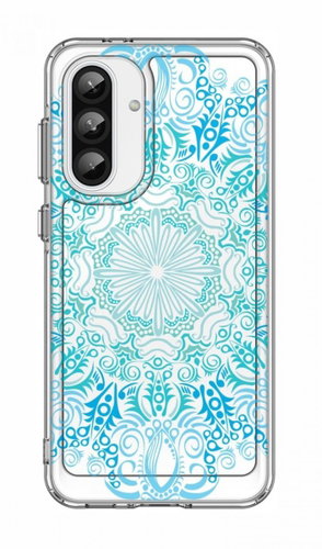 TopQ Cover Image Samsung A56 hard Blue Mandala 138528 - Phone Cover - Main image
