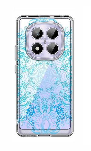 TopQ Cover Image Xiaomi Redmi Note 14 Pro hard Blue Mandala 136688 - Phone Cover - Main image