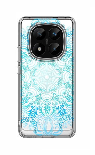 TopQ Cover Image Xiaomi Redmi Note 14 Pro+ 5G hard Blue Mandala 136937 - Phone Cover - Main image