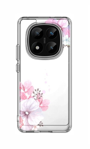 TopQ Cover Image Xiaomi Redmi Note 14 Pro+ 5G hard Violet Blossom 136938 - Phone Cover - Main image