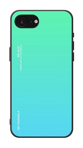 TopQ Cover LUXURY iPhone 16e solid rainbow green 138481 - Phone Cover - Main image