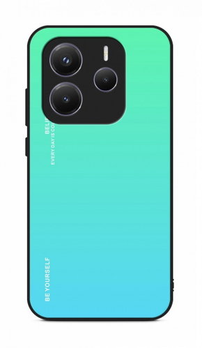 TopQ Cover LUXURY Xiaomi Redmi Note 14 5G solid rainbow green 136664 - Phone Cover - Main image
