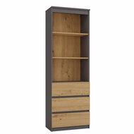 Topeshop Olimp Shelf RS-60 anthracite Artisan - Shelving Unit