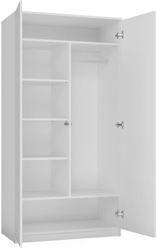 Topeshop Wardrobe Malwa SD-90 white - Wardrobe - Main image