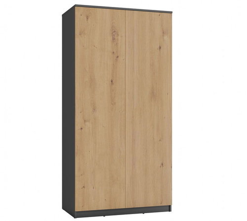 Topeshop Wardrobe Malwa SD-90 Antracit Artisan - Wardrobe - Main image