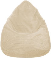 TopKing Lincoln corduroy sofa bag, beige, 125 cm - Bean Bag