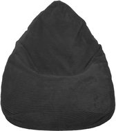 TopKing Seat bag corduroy Lincoln, black, 125 cm - Bean Bag