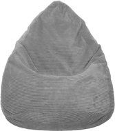 TopKing Lincoln corduroy sofa bag, grey, 125 cm - Bean Bag