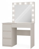 Topeshop Dressing table Marina with LED mirror Cashmere - Dressing Table