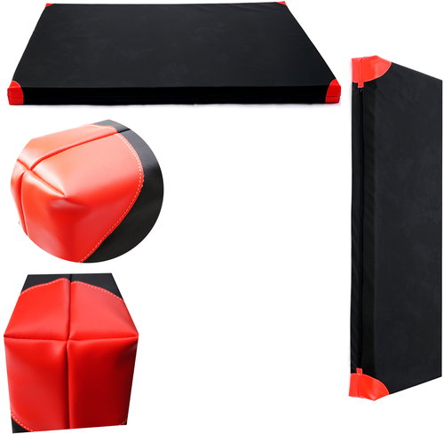 TopKing Professional gymnastics mat for athletes 200 × 120 × 10 cm Black/Red - Gymnastic Mat - Main image