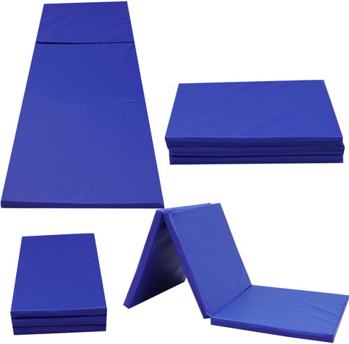 TopKing Folding gymnastic and rehabilitation mattress 3-piece 180 × 60 × 5 cm Garnet - Gymnastic Mat - Main image