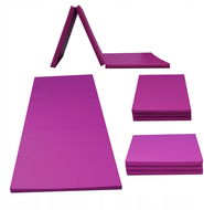 TopKing Skládací gymnastická a rehabilitační matrace 3dílná 180 × 60 × 5 cm Růžová - Žíněnka