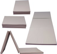 TopKing Folding gymnastic and rehabilitation mattress 3-piece 195 × 85 × 5 cm Beige - Mat