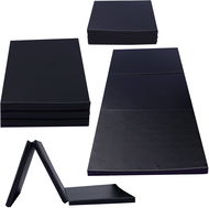 TopKing Skládací gymnastická a rehabilitační matrace 3dílná 195 × 85 × 5 cm Černá - Žíněnka