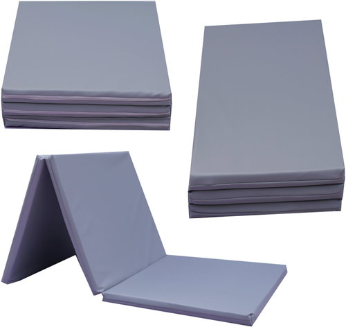 TopKing Folding gymnastic and rehabilitation mattress 3-piece 195 × 85 × 5 cm Grey - Gymnastic Mat - Main image