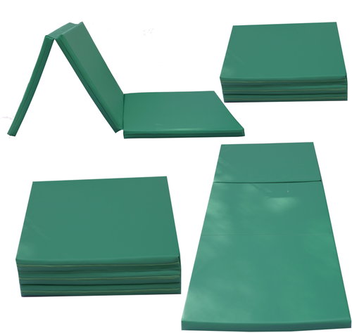 TopKing Folding gymnastic and rehabilitation mattress 3-piece 195 × 85 × 5 cm Turquoise - Gymnastic Mat - Main image