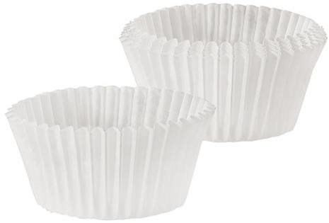 TORO PAPER MUFFIN CUPS 5,5CM, 60PCS WHITE - Moulds - Main image