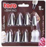 TORO CAKE DECORATING NOZZLES 7PCS Á 3,2X1,8CM, STAINLESS STEEL - Cake Decorating Tool