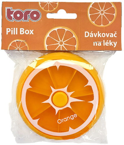 TORO Medicine dispenser orange - Pill Dispenser - Main image
