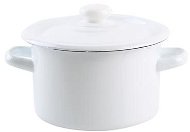 TORO Enamel with lid, 2l, white - Pot