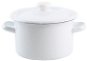 TORO Enamel with lid, 2l, white - Pot