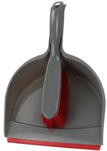 TORO BROOM WITH DUSTPAN RED/GRAY 31X22X10CM - Brush and dustpan - Main image