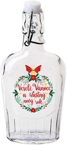 Toro Merry Christmas Hip Flask with Patent Clasp 300ml Main image Toro Merry Christmas Hip Flask with Patent Clasp 300ml - Hip Flask - Main image