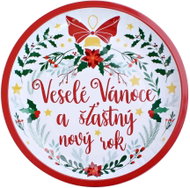 Toro Round Tin Tray 26cm Merry Christmas - Tray