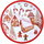 Gingerbread Village Round Tin Tray 26cm