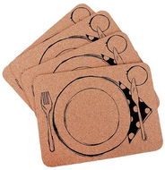 Placemat TORO DINING MOTIF Placemats 4PCS, CORK, 40X30X03 - Prostírání