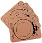 TORO Platz-Set 4-teilig - Motiv: Teller und Besteck - Kork - 40 cm x 30 cm x 0,3 cm - Tischsets