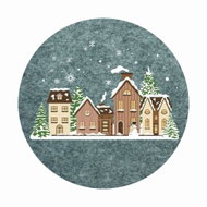 Toro Round Christmas Placemat 30cm - Placemat