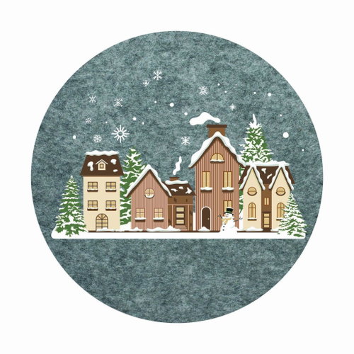 Toro Round Christmas Placemat 30cm Main image Toro Round Christmas Placemat 30cm - Placemat - Main image