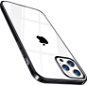 Torras Crystal Clear iPhone 12 Pro Max készülékhez, Black - Mobiltelefon tok