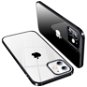 Torras Crystal Clear iPhone 12/12 Pro készülékhez, Black - Mobiltelefon tok
