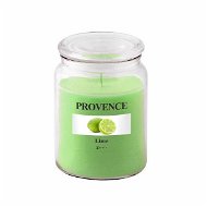 Provence Gyertya üvegben, fedéllel 510g, Lime - Gyertya