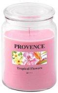 Provence Gyertya üvegben, fedéllel 510g, Trópusi virágok - Gyertya