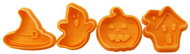 TORO Candy stamp 4 pcs Halloween orange, plastic - Cookie Cutter