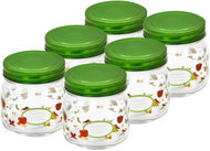 Toro Preserving Jar with Lid 250ml, 6pcs, Vegetable Design - Canning Jar