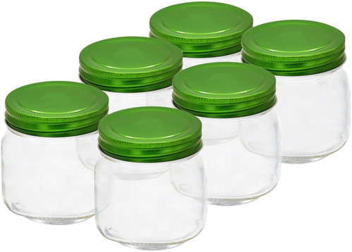 Toro Preserving Jar with Lid 250ml, 6 pcs - Canning Jar - Main image