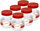 Glass Preserving Jars with Lids 380ml, 6pcs, Domácí