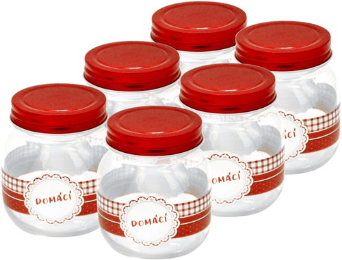 Toro Glass Preserving Jars with Lids 380ml, 6pcs, Domácí - Canning Jar - Main image