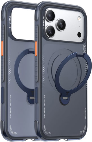 Torras Ostand Q3 Air Deep Blue for iPhone 17 Pro - Phone Cover - Main image
