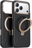 Torras Ostand Q3 VegSkin Obsidian Black iPhone 17 Pro - Phone Cover