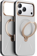 Torras Ostand Q3 VegSkin Pearl Grey for iPhone 17 Pro Max - Phone Cover