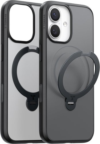Torras Ostand Q3 Spin Black iPhone 17 - Phone Cover - Main image