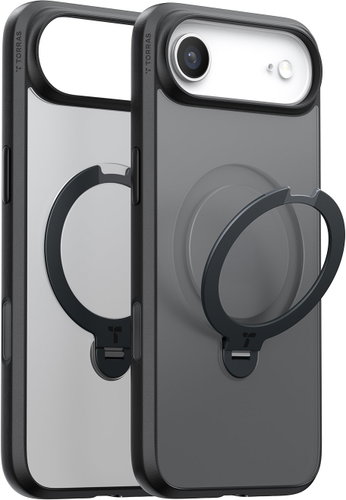 Torras Ostand Q3 Spin Black iPhone 17 Air - Phone Cover - Main image