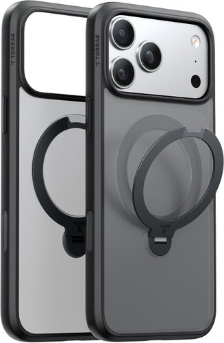 Torras Ostand Q3 Spin Black iPhone 17 Pro - Phone Cover - Main image